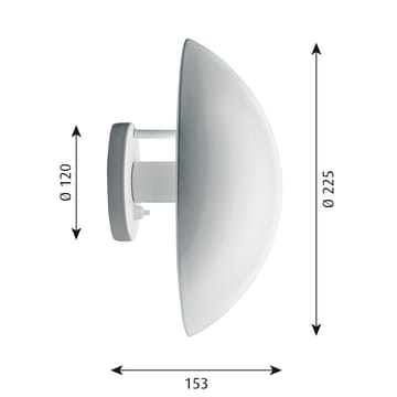 PH Hat vegglampe Ø22,5 cm - Hvit - Louis Poulsen