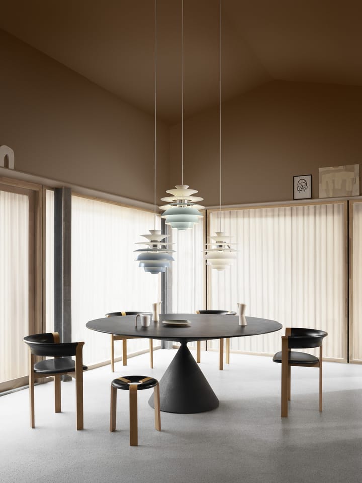 PH Snowball pendel, Dusty green-chrome Louis Poulsen