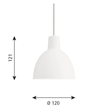 Toldbod 120 pendel - Hvit - Louis Poulsen