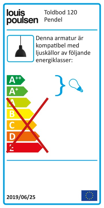 Toldbod 120 pendel - Hvit - Louis Poulsen