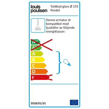 Toldbod 155 pendel - Hvit opalglass - Louis Poulsen