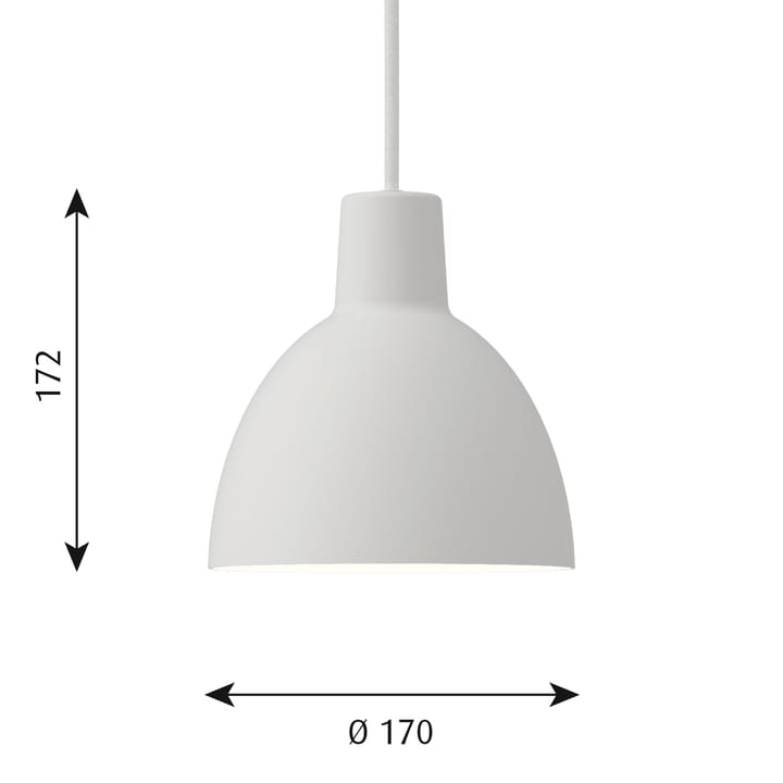 Toldbod 170 pendel, Hvit Louis Poulsen