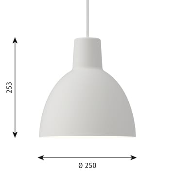Toldbod 250 pendel - Hvit - Louis Poulsen