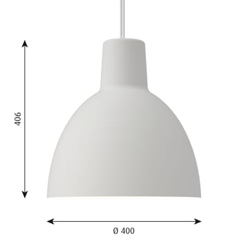 Toldbod 400 pendel - Hvit - Louis Poulsen