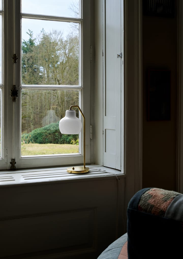 VL Ring Crown bordlampe Ø15 cm, Messing-opalglass Louis Poulsen