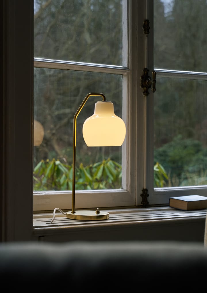 VL Ring Crown bordlampe Ø15 cm, Messing-opalglass Louis Poulsen