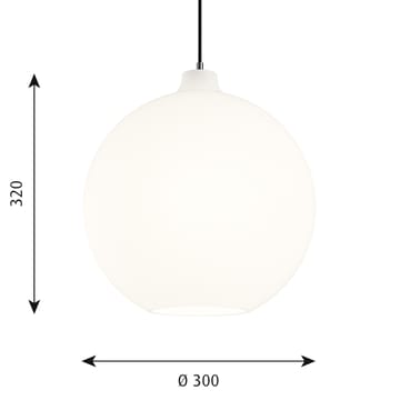 Wohlert pendel Ø30 cm - Hvit opalglass - Louis Poulsen