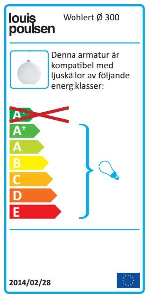 Wohlert pendel Ø30 cm, Hvit opalglass Louis Poulsen