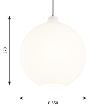 Wohlert pendel Ø35 cm - Hvit opalglass - Louis Poulsen