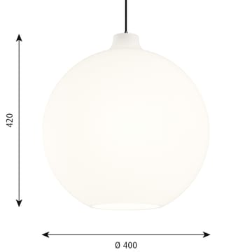 Wohlert pendel Ø40 cm - Hvit opalglass - Louis Poulsen