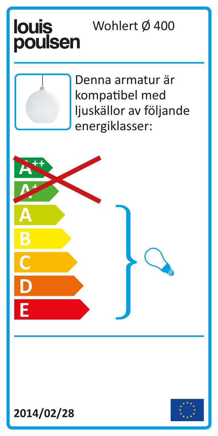 Wohlert pendel Ø40 cm, Hvit opalglass Louis Poulsen