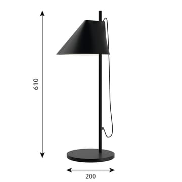 Yuh bordlampe - Svart - Louis Poulsen
