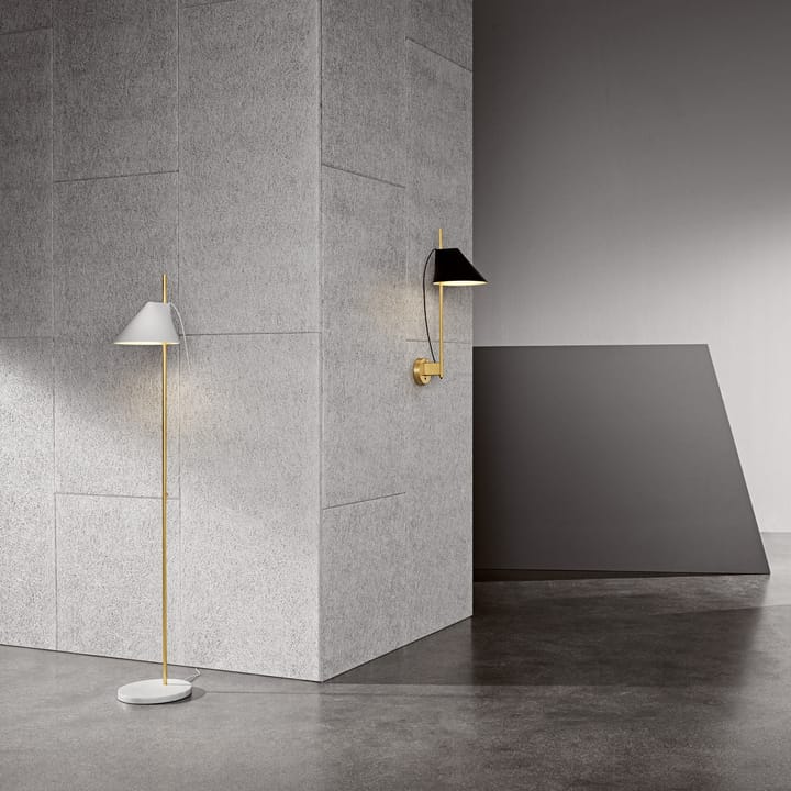 Yuh gulvlampe, Hvit-messing Louis Poulsen