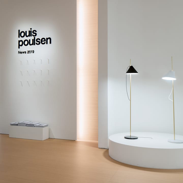 Yuh gulvlampe, Hvit-messing Louis Poulsen