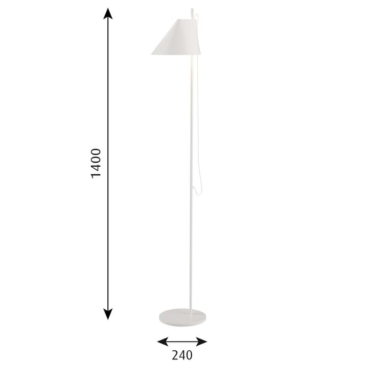 Yuh gulvlampe, Hvit Louis Poulsen