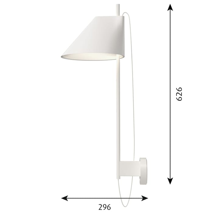 Yuh vegglampe, Hvit Louis Poulsen