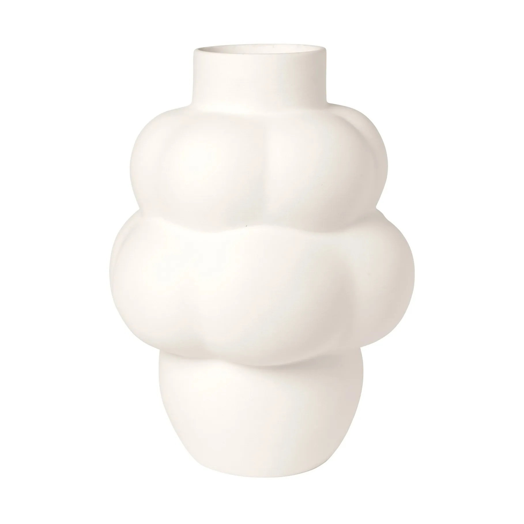 Balloon 04 vase keramikk, Raw White Louise Roe