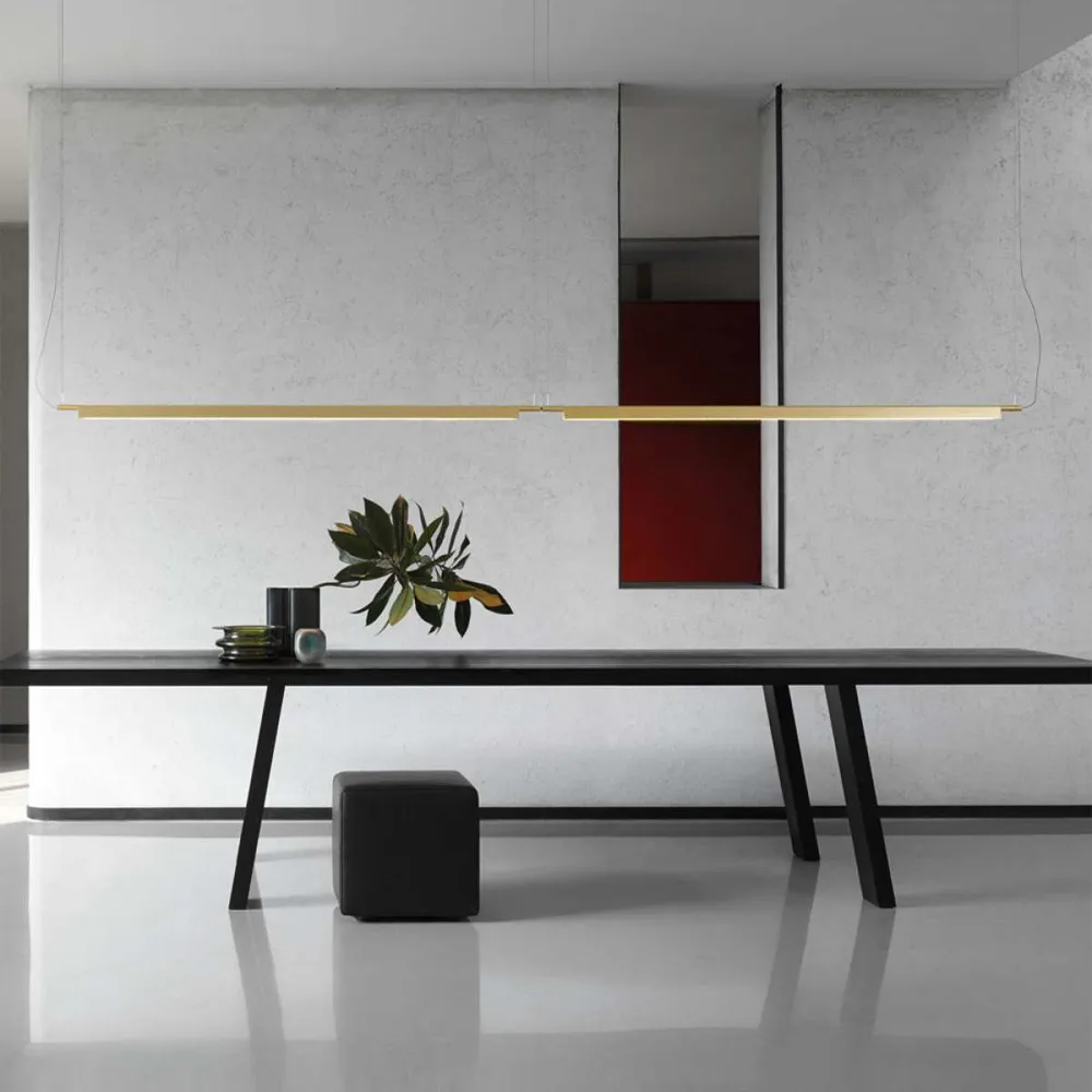 Compendium pendel, messing, inkl. fasedimmer Luceplan