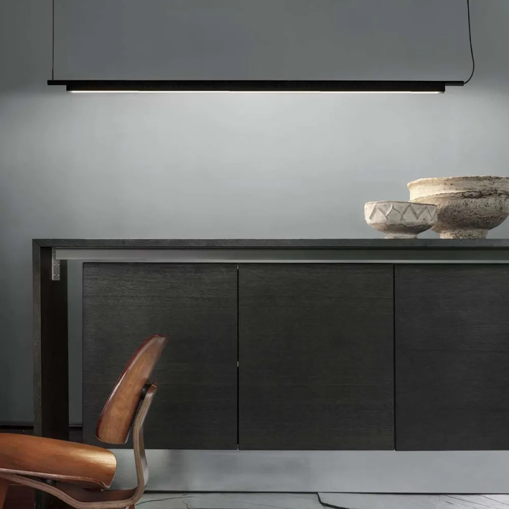 Compendium pendel, sort, inkl. fasedimmer Luceplan