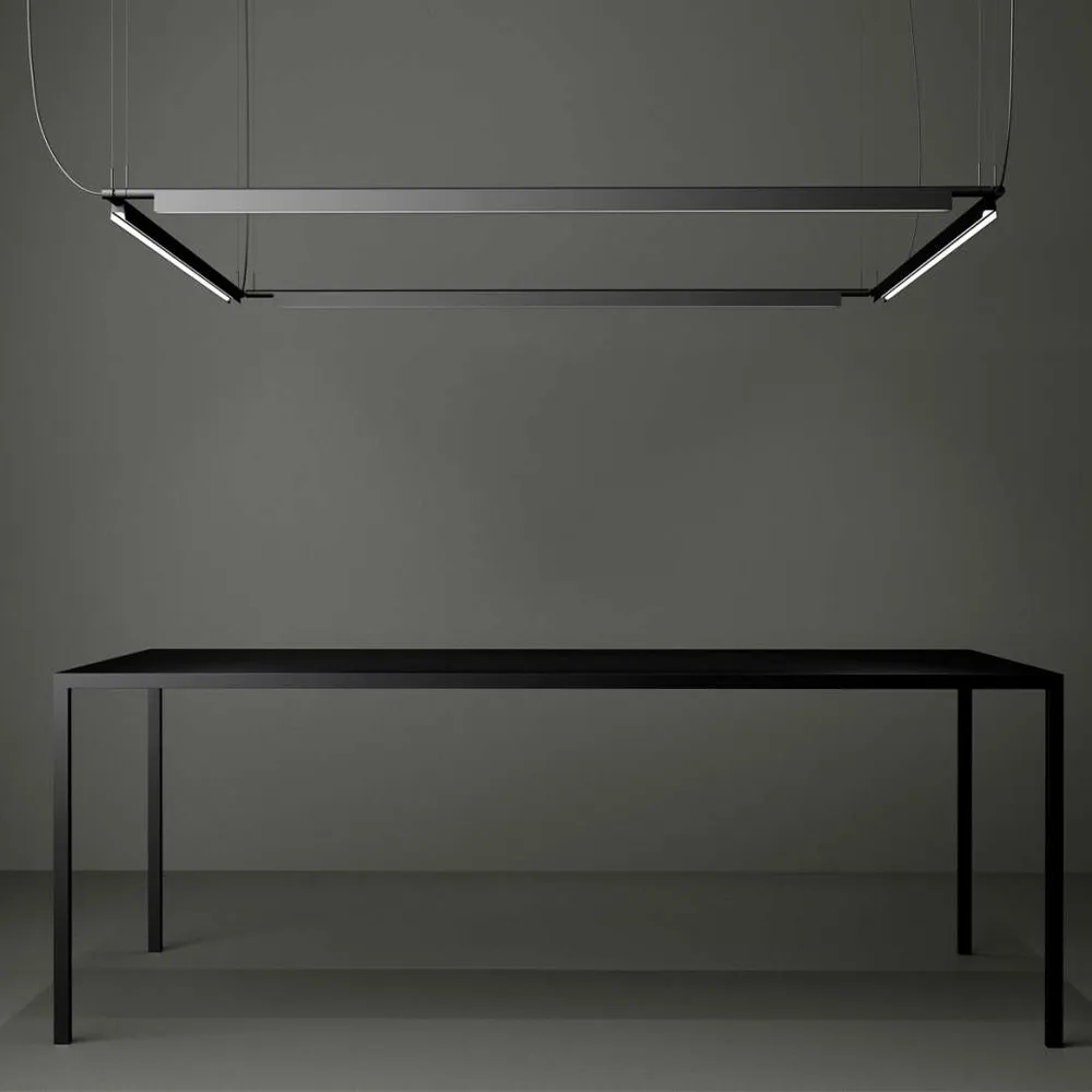 Compendium pendel, sort, inkl. fasedimmer Luceplan