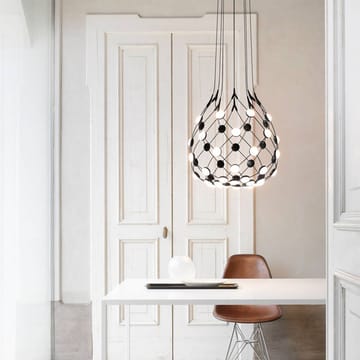 Mesh taklampe - sort, small, kabel 5 m - Luceplan