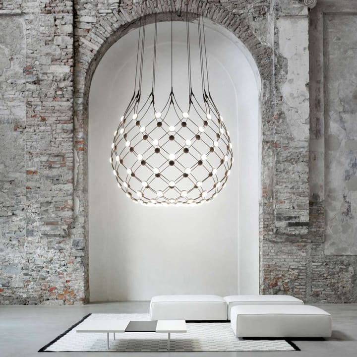 Mesh Wireless taklampe, sort, large Luceplan