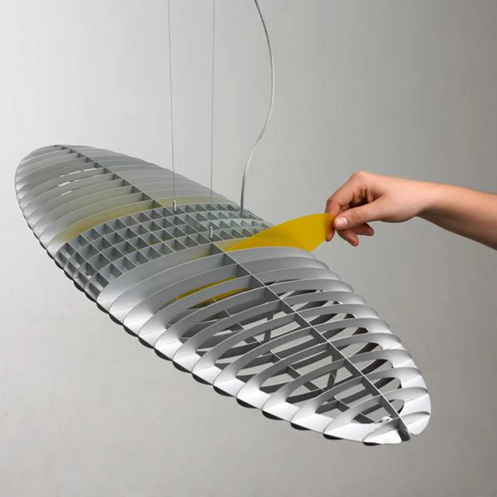 Titania D17 pendel, aluminium, utbyttbare lysfilter Luceplan