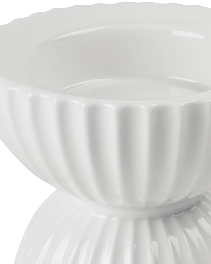 Lyngby Tura kubbelysestake Ø 11,5 cm, Hvit Lyngby Porcelæn