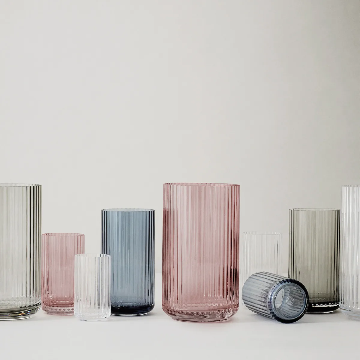 Lyngby vase glass burgunder, 38 cm Lyngby Porcelæn