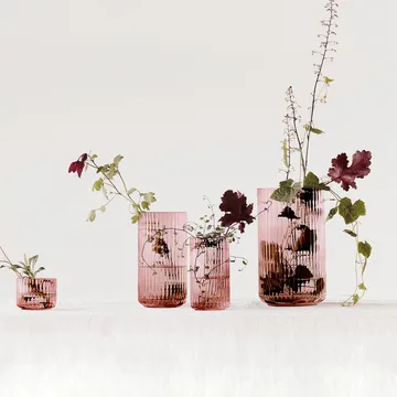 Lyngby vase glass burgunder - 38 cm - Lyngby Porcelæn