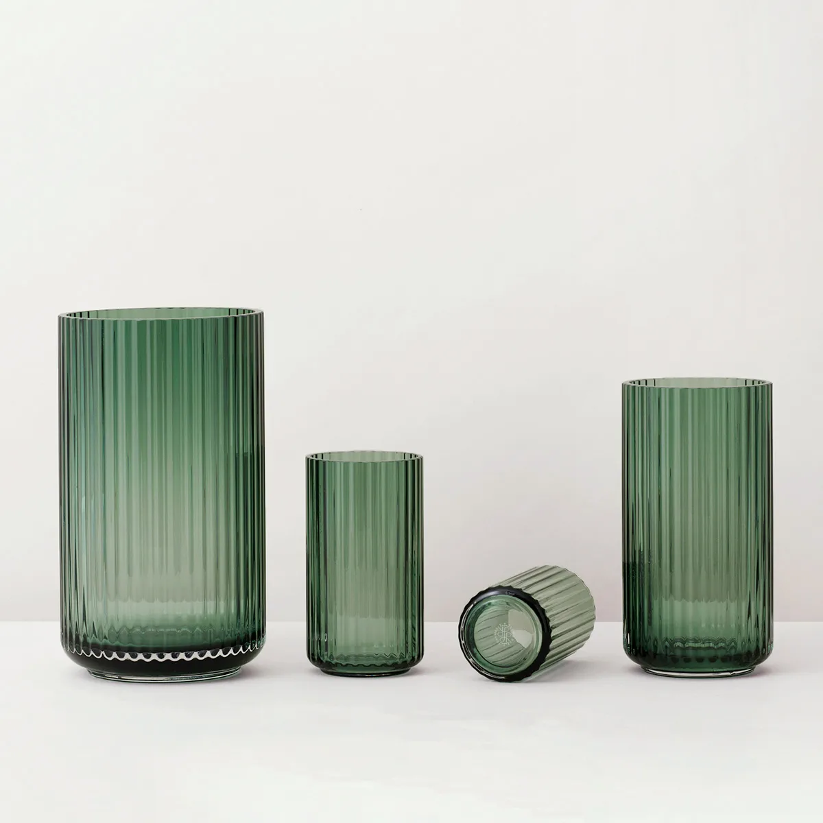 Lyngby vase glass Copenhagen grønn, 38 cm Lyngby Porcelæn