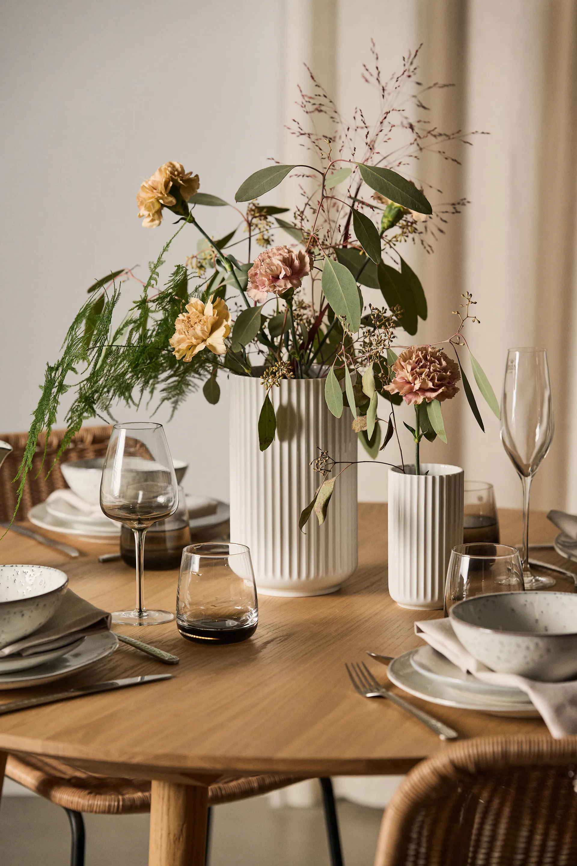 Lyngby vase hvit, 25 cm Lyngby Porcelæn