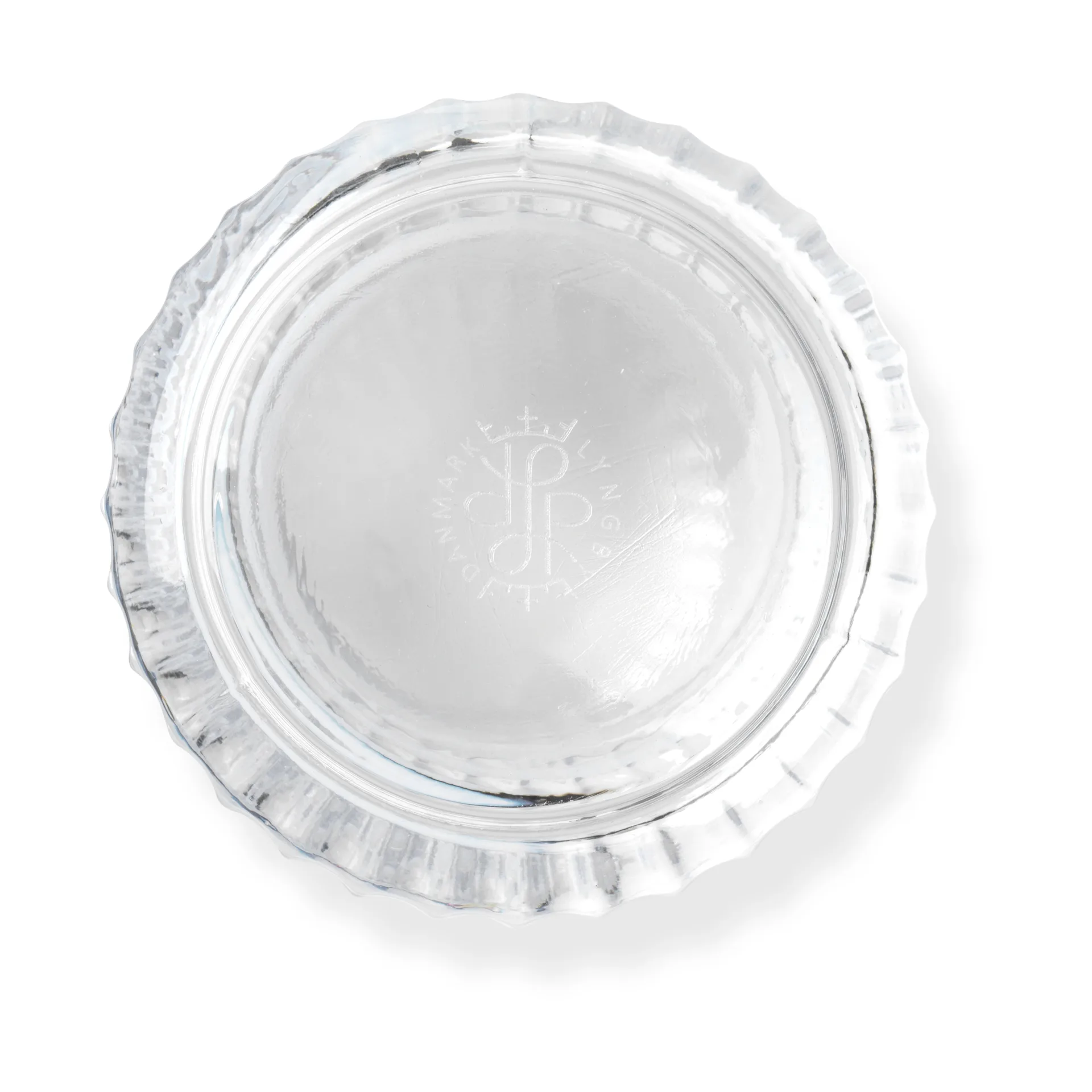 Lyngby Vase, White swirl, 15,5 cm Lyngby Porcelæn