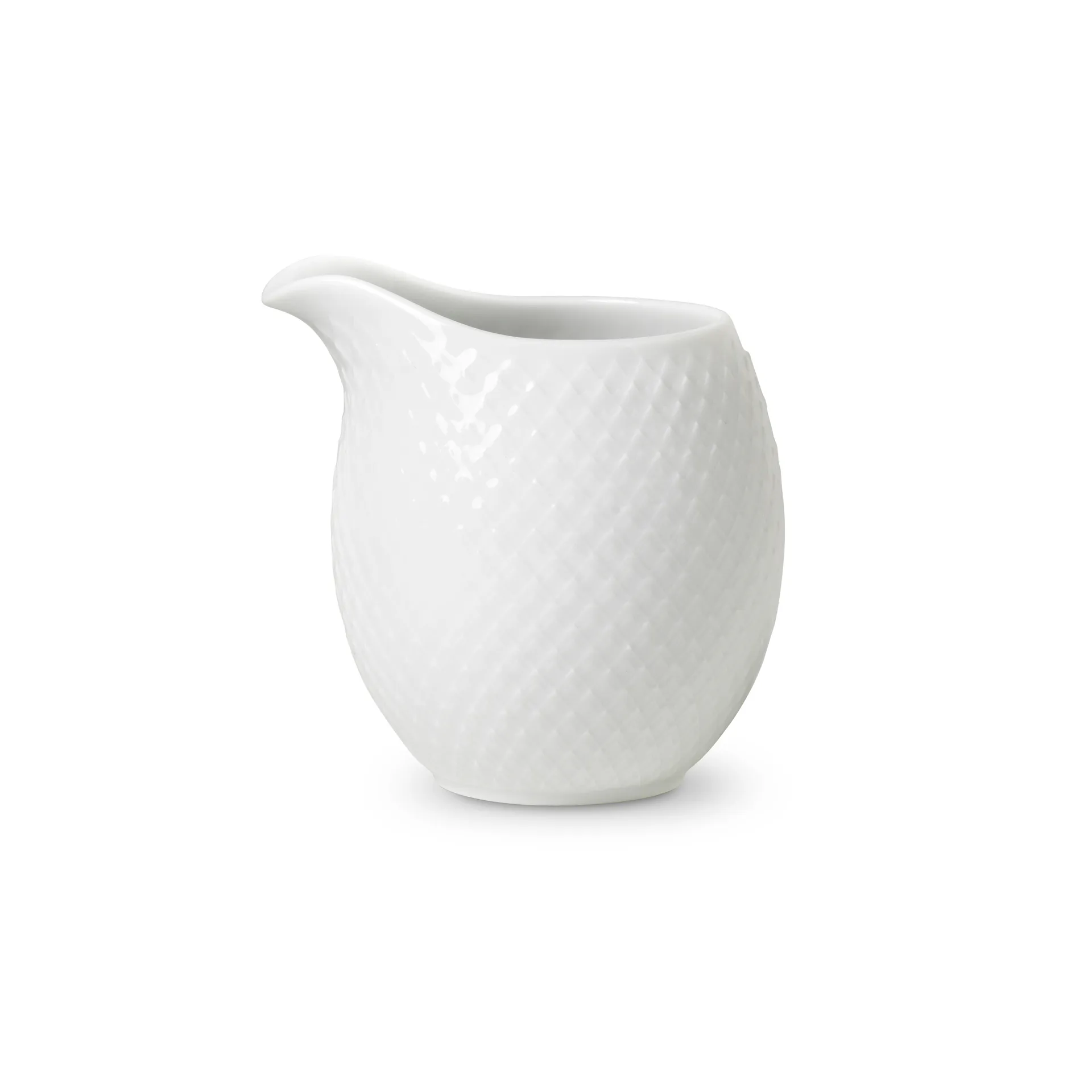 Rhombe fløtemugge 39 cl, Hvit Lyngby Porcelæn