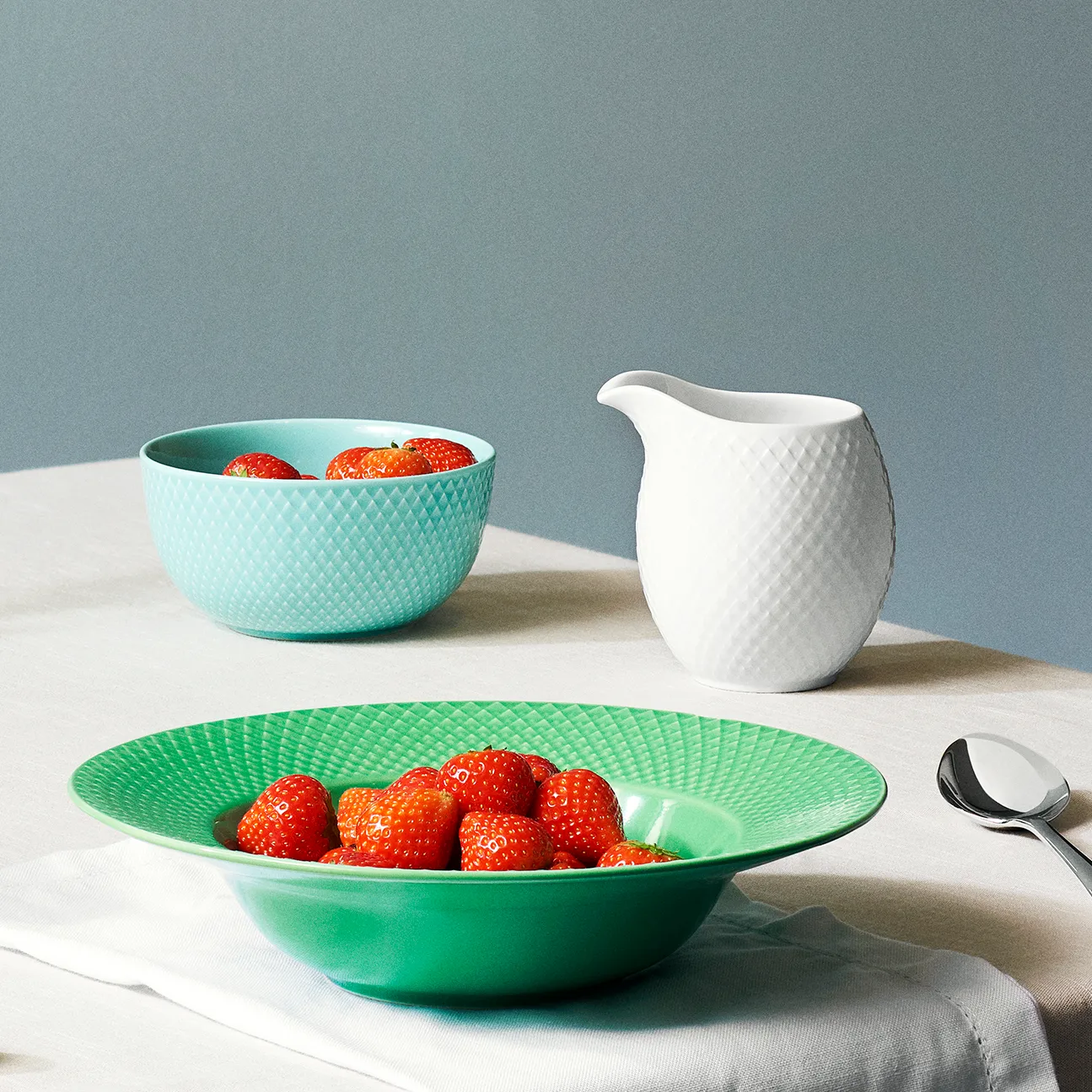 Rhombe fløtemugge 39 cl, Hvit Lyngby Porcelæn