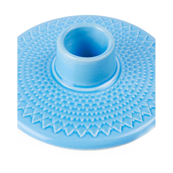 Rhombe lysestake 3 cm, Blå Lyngby Porcelæn