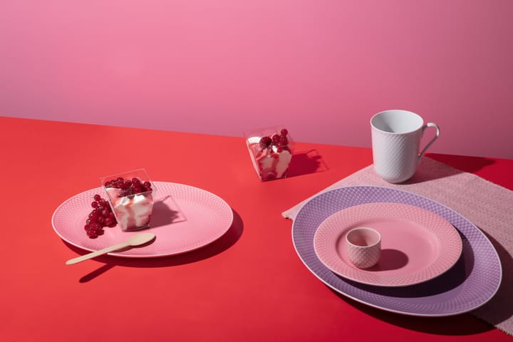 Rhombe ovalt serveringsfat 21,5 x 28,5 cm, Rosa Lyngby Porcelæn