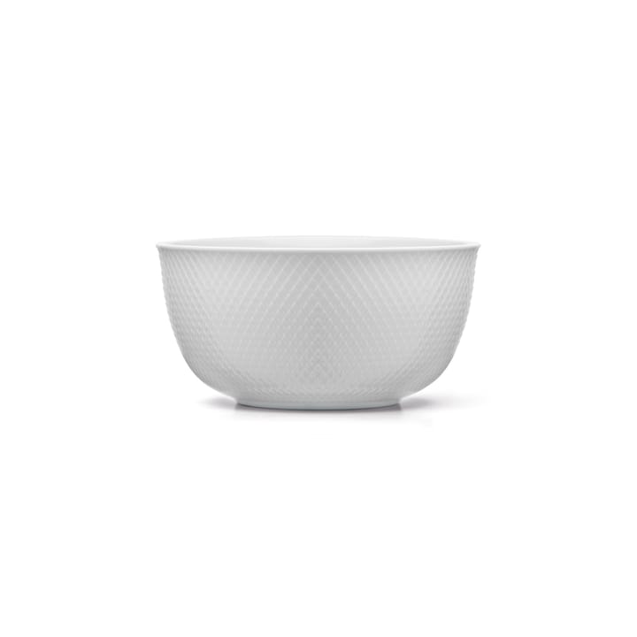 Rhombe serveringskål Ø17,5 cm - hvit - Lyngby Porcelæn