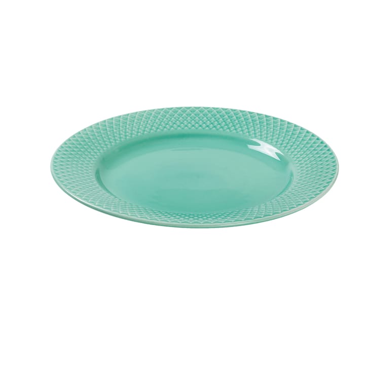 Rhombe tallerken Ø 21 cm, Aqua Lyngby Porcelæn