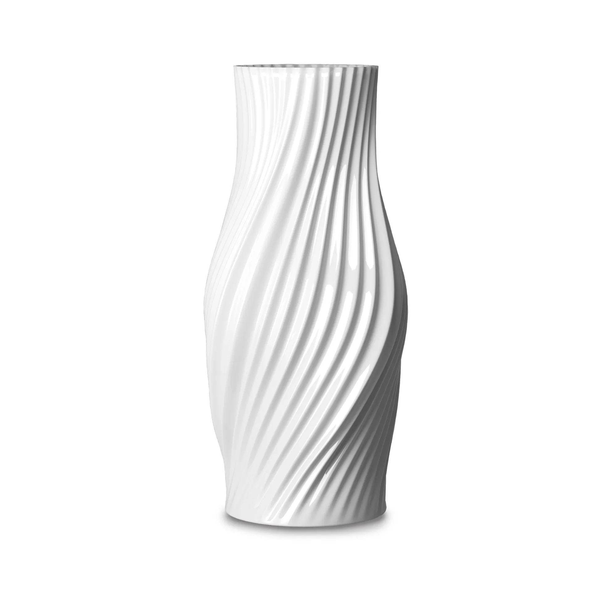 Twist vase 31 cm, Hvit Lyngby Porcelæn
