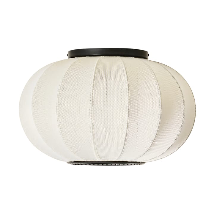 Knit-Wit 45 Oval vegg- og taklampe - Pearl white - Made By Hand