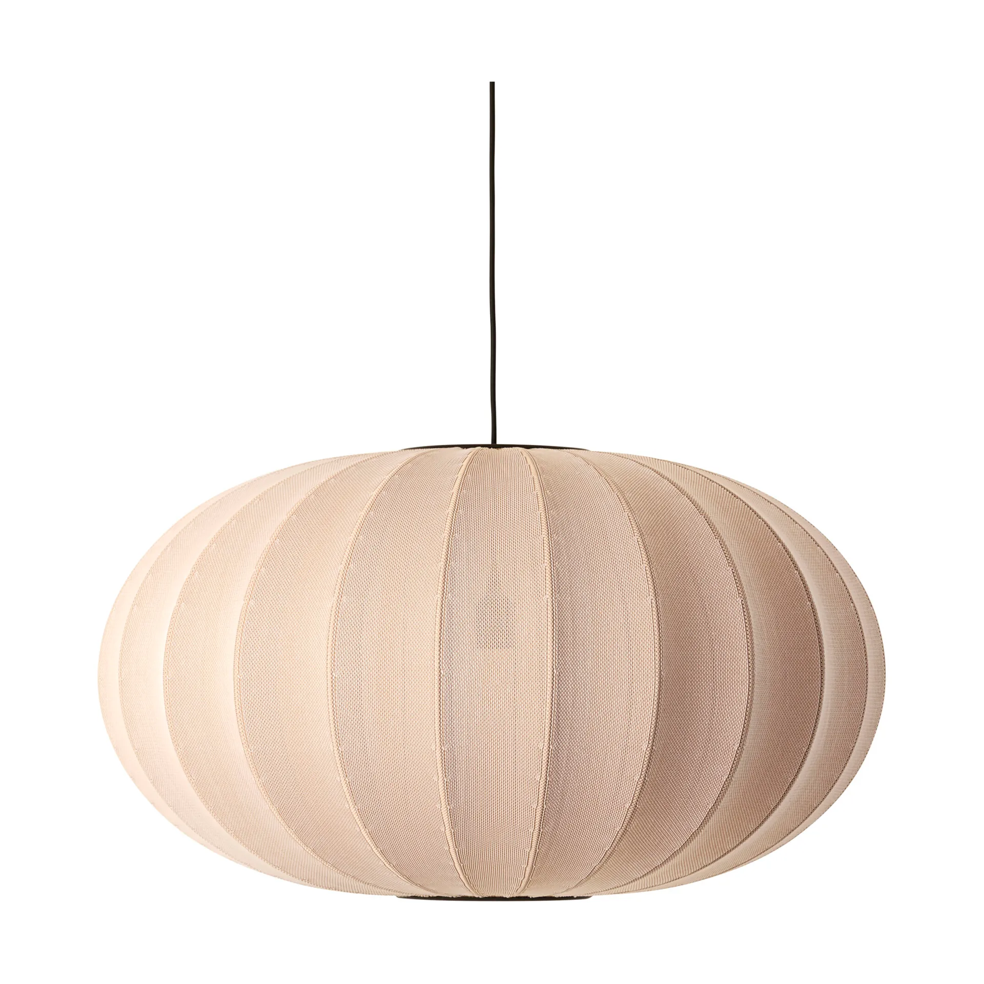 Knit-Wit 76 Oval pendel, Sand stone Made By Hand