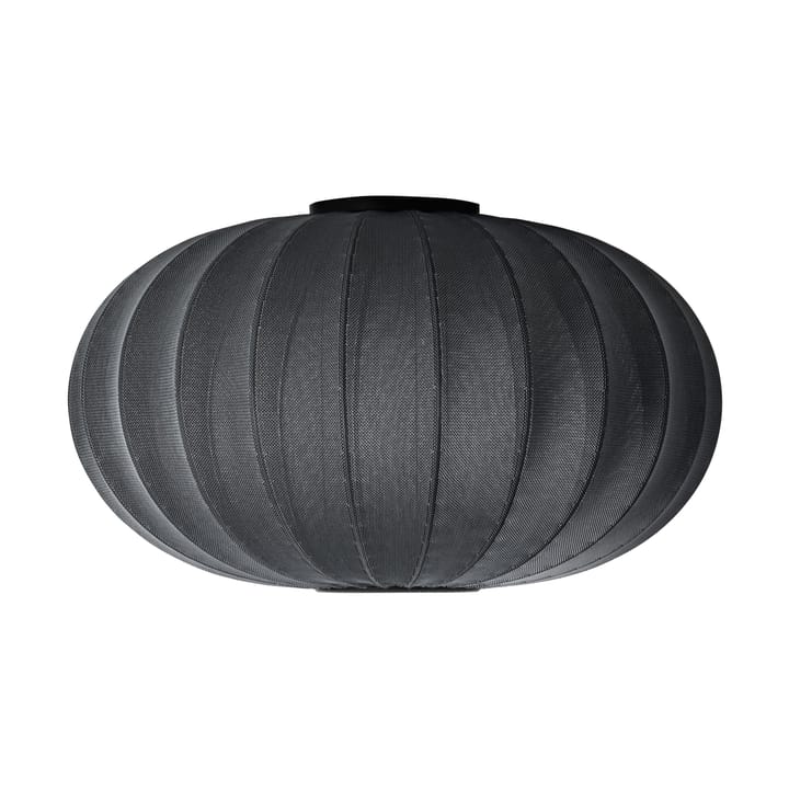 Knit-Wit 76 Oval vegg- og taklampe - Black - Made By Hand