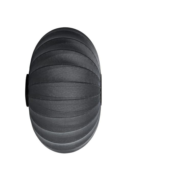 Knit-Wit 76 Oval vegg- og taklampe, Black Made By Hand