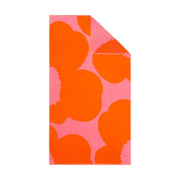 Iso Unikko badehåndkle - Pink-orange red, 100x180 cm - Marimekko
