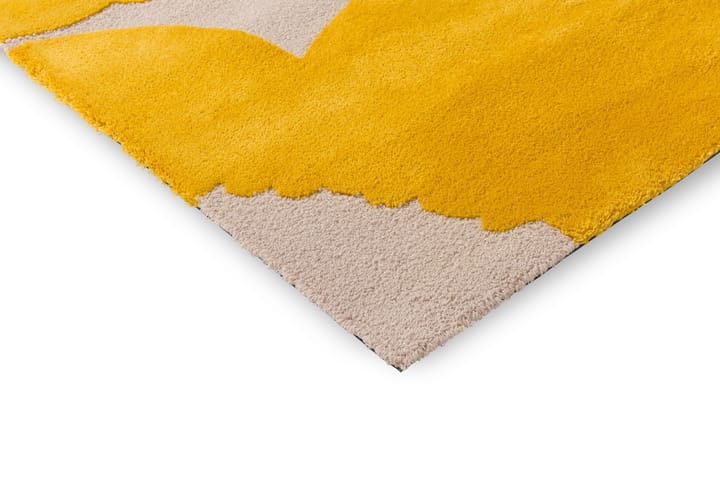 Iso Unikko ullteppe, Yellow, 140x200 cm Marimekko