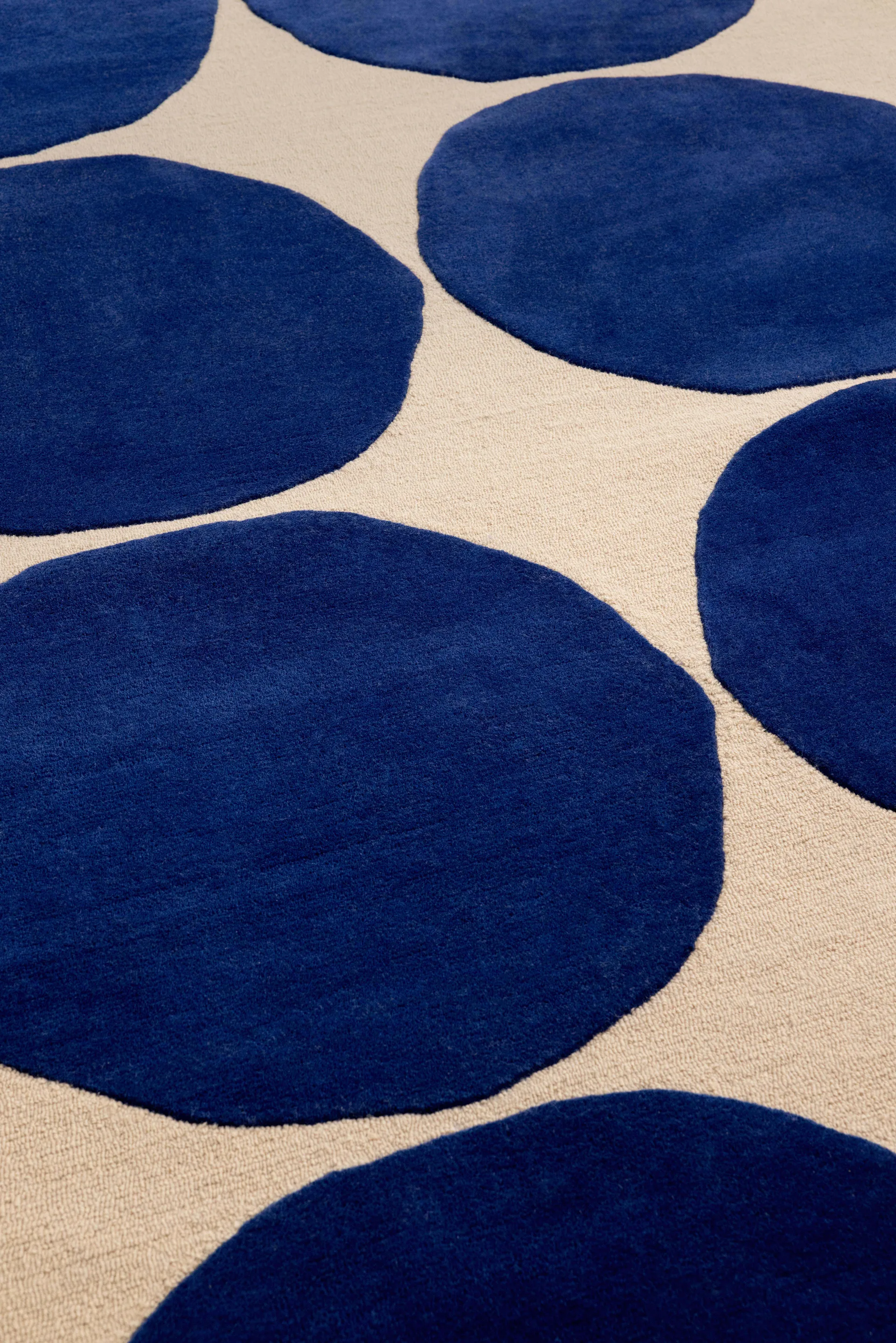 Isot Kvitet ullteppe, Blue, 200x280 cm Marimekko