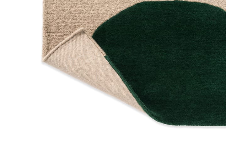 Isot Kvitet ullteppe, Green, 170x240 cm Marimekko