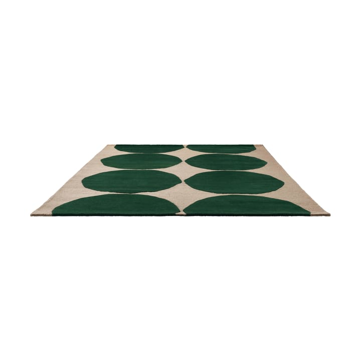 Isot Kvitet ullteppe, Green, 200x280 cm Marimekko