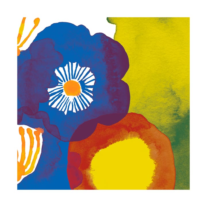 Juhannustaika serviett 33 x 33 cm 20-pk - Blue-yellow-red - Marimekko